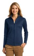 Port Authority® Ladies Vertical Texture Full-Zip Jacket